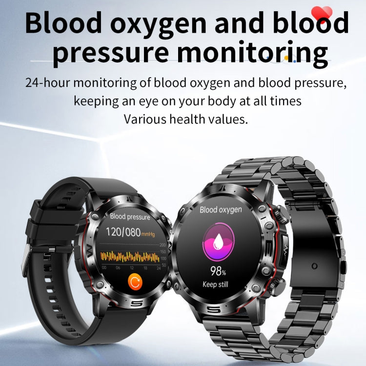 ET482 1.43 inch AMOLED Screen Sports Smart Watch Support Bluethooth Call /  ECG Function(Black Leather Band) - Smart Watches by PMC Jewellery | Online Shopping South Africa | PMC Jewellery