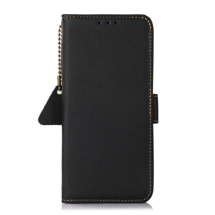 For OnePlus Ace 3V Side-Magnetic TJ Genuine Leather RFID Phone Case(Black) - OnePlus Cases by PMC TechLife | Online Shopping South Africa | PMC TechLife | Buy Now Pay Later Mobicred