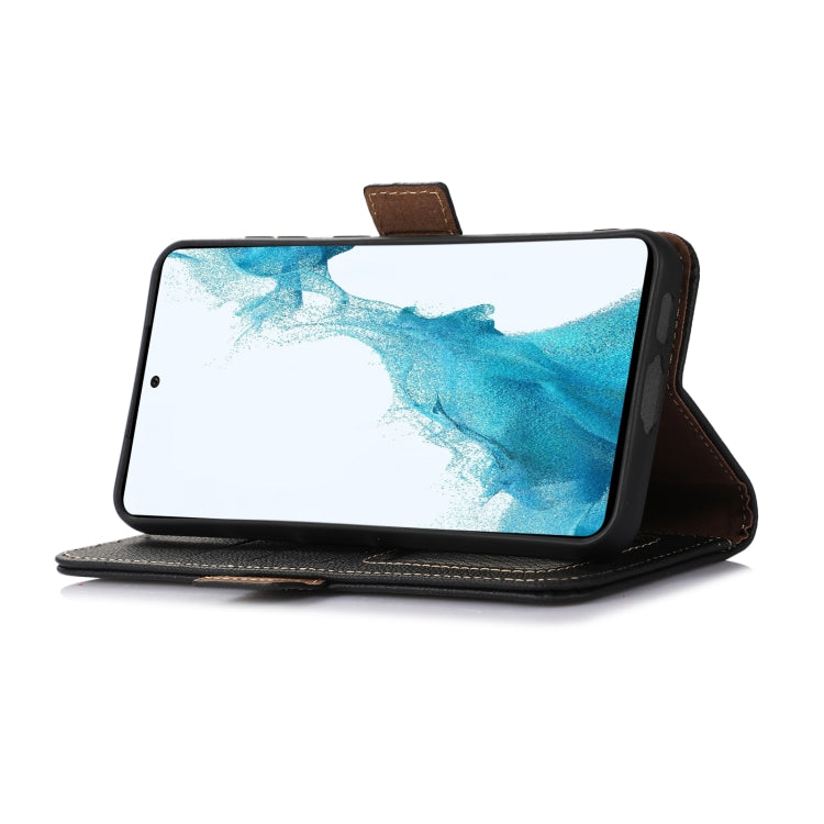 For OnePlus Ace 3V Side-Magnetic TJ Genuine Leather RFID Phone Case(Black) - OnePlus Cases by PMC TechLife | Online Shopping South Africa | PMC TechLife | Buy Now Pay Later Mobicred