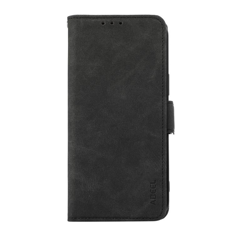 For iPhone 17 ABEEL Frosted Magnetic RFID Leather Phone Case(Black) - free shipping - PMc TechLife - Order now!