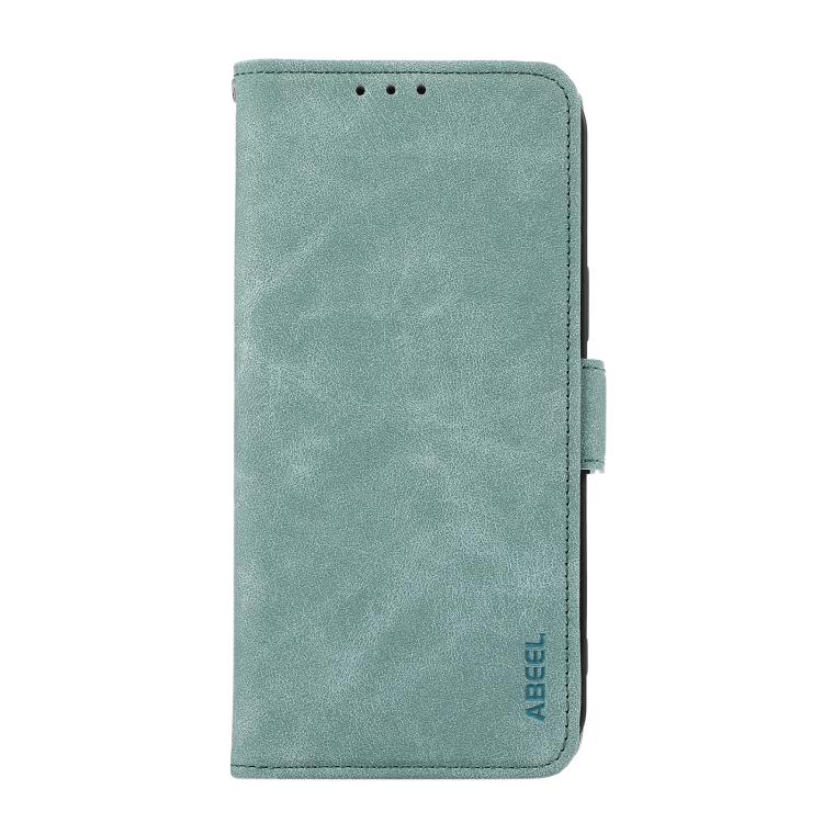 For iPhone 17 Pro Max ABEEL Frosted Magnetic RFID Leather Phone Case(Cyan) - free shipping - PMc TechLife - Order now!