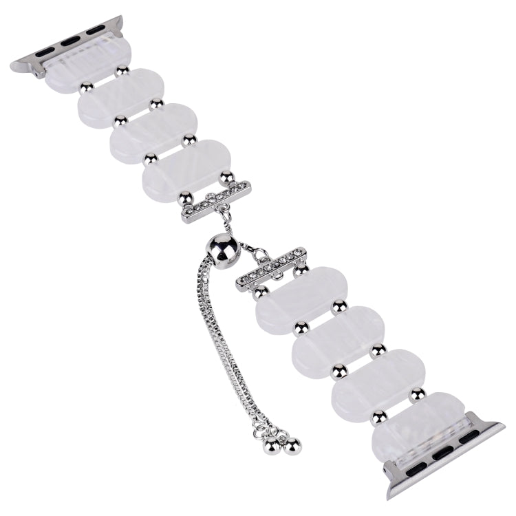For Apple Watch SE 40mm Resin Retractable Chain Watch Band(Fluorescent) - Watch Bands by PMC TechLife | Online Shopping South Africa | PMC TechLife