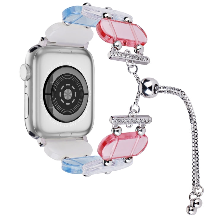 For Apple Watch Series 4 40mm Resin Retractable Chain Watch Band(Colors) - free shipping - PMC TechLife - Order now!
