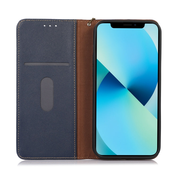 For Google Pixel 9 KHAZNEH Nappa Top Layer Cowhide Leather Phone Case(Blue) - Google Cases by PMC Jewellery | Online Shopping South Africa | PMC Jewellery | Buy Now Pay Later Mobicred