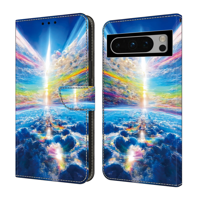 For Google Pixel 9 Crystal Painted Leather Phone case(Colorful Sky) - Google Cases by PMC Jewellery | Online Shopping South Africa | PMC Jewellery | Buy Now Pay Later Mobicred