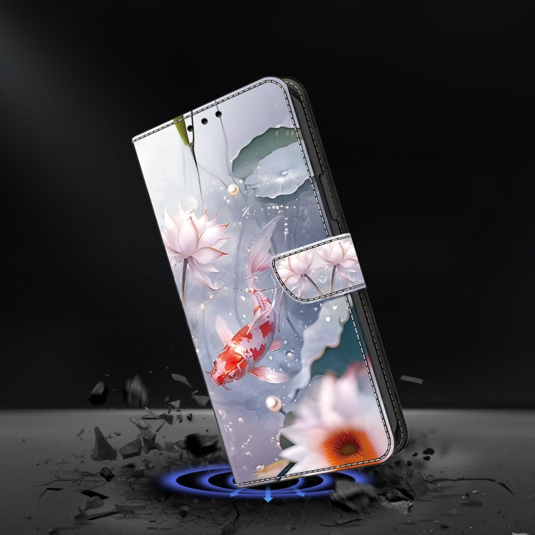 For Google Pixel 9 Pro Crystal Painted Leather Phone case(Koi) - Google Cases by PMC Jewellery | Online Shopping South Africa | PMC Jewellery | Buy Now Pay Later Mobicred