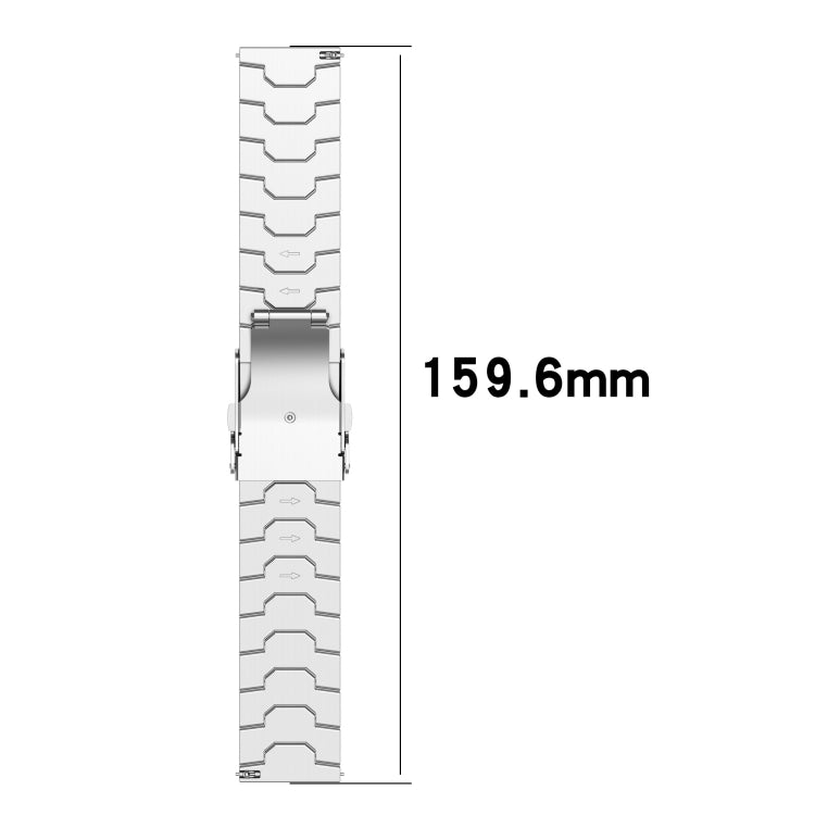 22mm Titanium Metal Watch Band(Silver) - 22mm Bands by PMC Jewellery | Online Shopping South Africa | PMC Jewellery