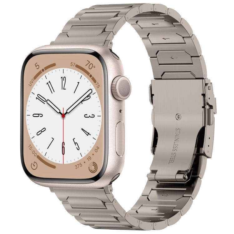 For Apple Watch SE 40mm I-Shaped Titanium Metal Watch Band(Titanium) - Watch Bands by PMC TechLife | Online Shopping South Africa | PMC TechLife