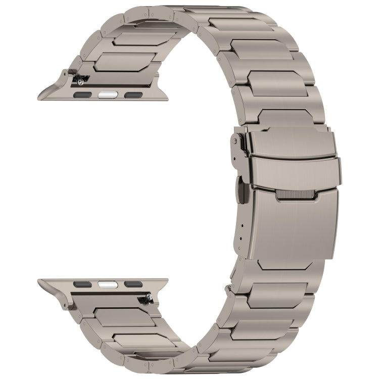 For Apple Watch Series 3 38mm I-Shaped Titanium Metal Watch Band(Titanium) - Watch Bands by PMC TechLife | Online Shopping South Africa | PMC TechLife