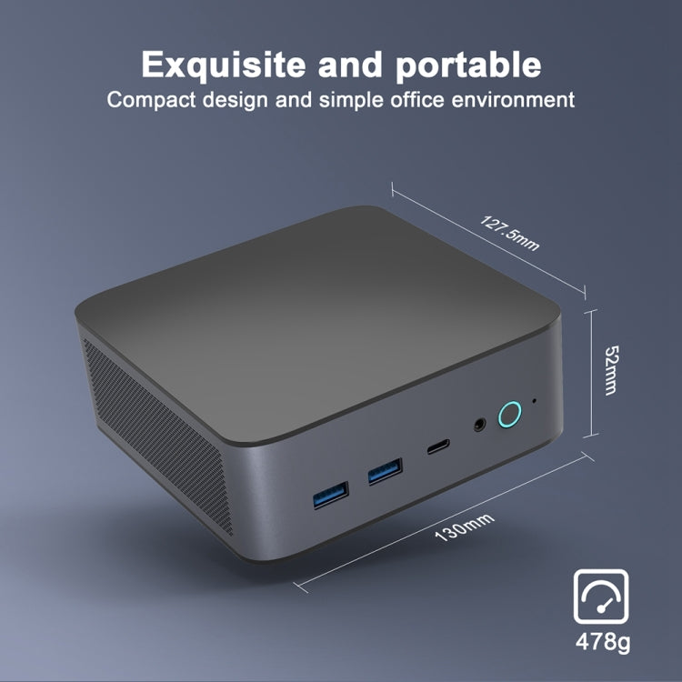 GXMO H90 Windows 11 Intel Core i7 11390H Processor Mini Computer, Specification:Without RAM & SSD - free shipping - PMc TechLife - Order now!