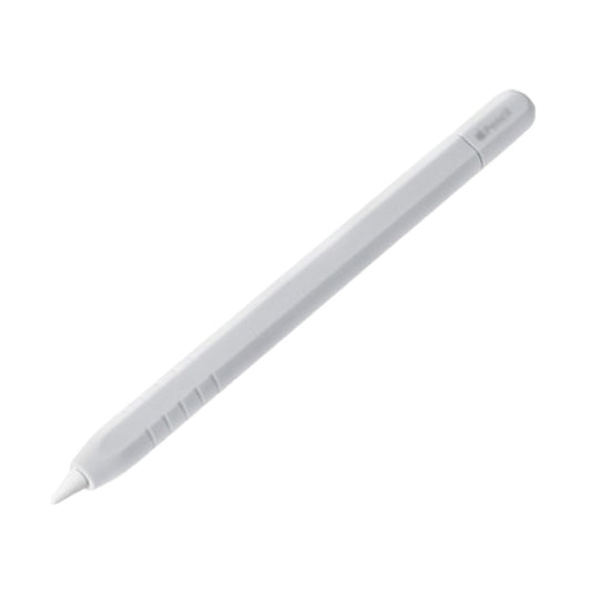 For Apple Pencil (USB-C) Solid Color Silicone Protective Case(White) - Pencil Accessories by PMC Jewellery | Online Shopping South Africa | PMC Jewellery | Buy Now Pay Later Mobicred