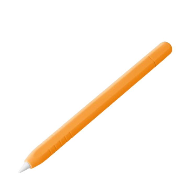 For Apple Pencil (USB-C) Solid Color Silicone Protective Case(Orange) - Pencil Accessories by PMC Jewellery | Online Shopping South Africa | PMC Jewellery | Buy Now Pay Later Mobicred