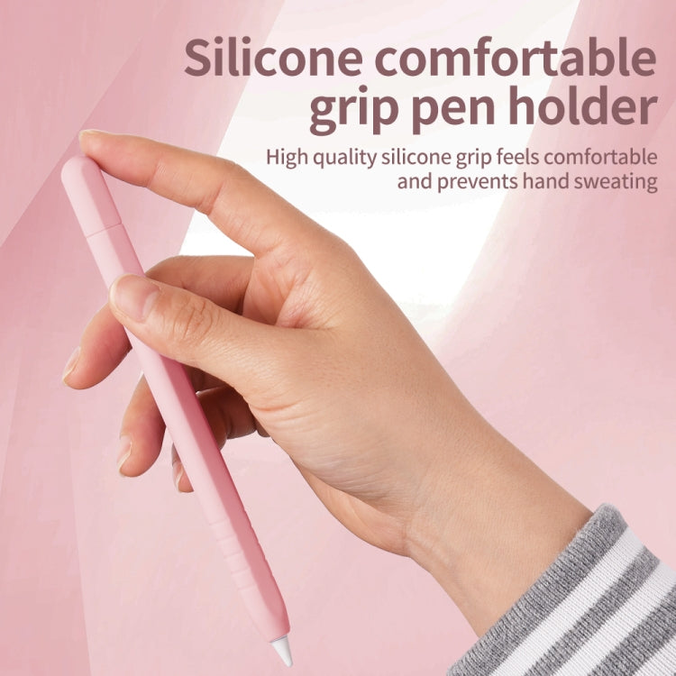 For Apple Pencil (USB-C) Solid Color Silicone Protective Case(Matcha Green) - Pencil Accessories by PMC Jewellery | Online Shopping South Africa | PMC Jewellery | Buy Now Pay Later Mobicred