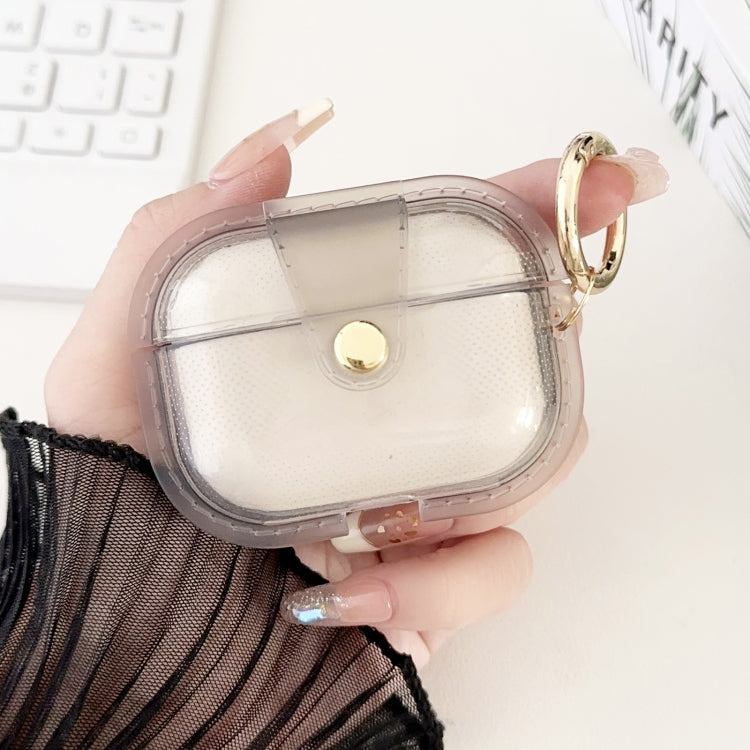 For AirPods Pro 2  Magnetic Clear Armor TPU TWS Earphone Case(Black) - free shipping - PMC Jewellery - Order now!