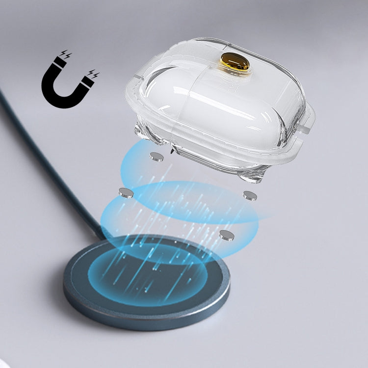 For AirPods Pro 1 Magnetic Clear Armor TPU TWS Earphone Case(Blue) - free shipping - PMC Jewellery - Order now!