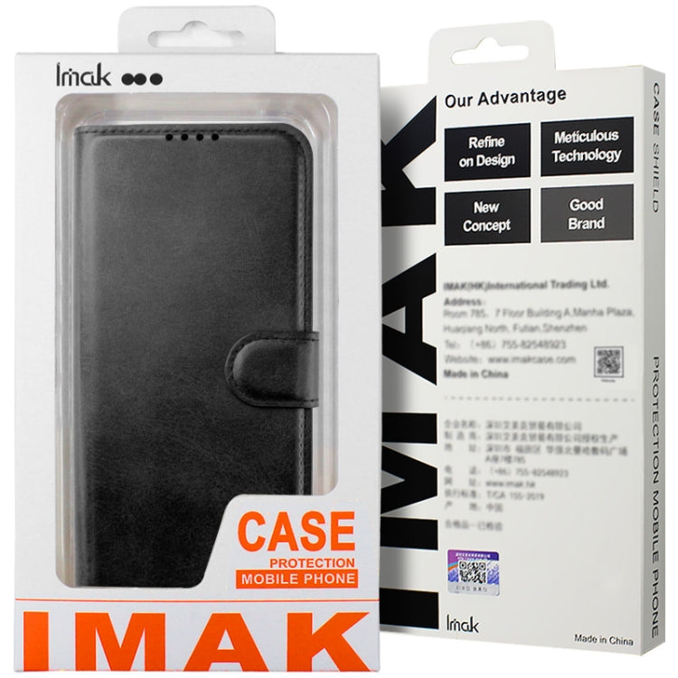 For Samsung Galaxy S24+ 5G IMAK Count Series Flip Leather Phone Case(Black) - Galaxy S24+ 5G Cases by imak | Online Shopping South Africa | PMC Jewellery | Buy Now Pay Later Mobicred