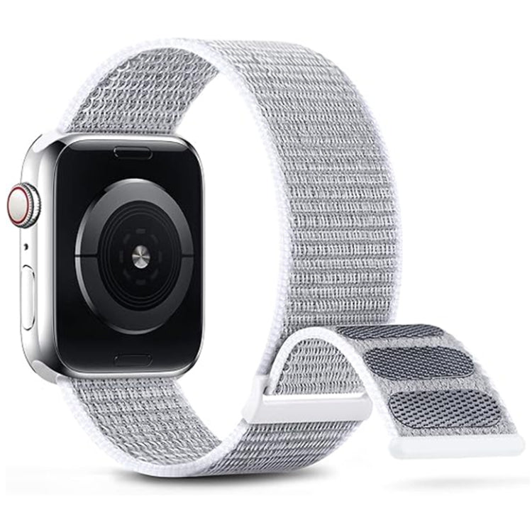 For Apple Watch Series 2 42mm Dual Hook and Loop Nylon Watch Band(Seashell) - Watch Bands by PMC TechLife | Online Shopping South Africa | PMC TechLife
