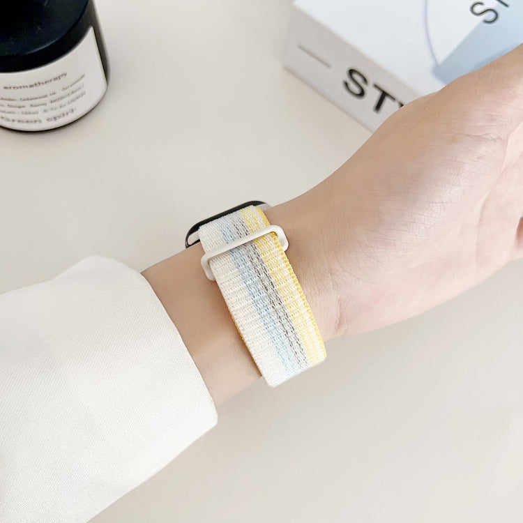 For Apple Watch Ultra 2 49mm Dual Hook and Loop Nylon Watch Band(Rainbow) - Watch Bands by PMC TechLife | Online Shopping South Africa | PMC TechLife
