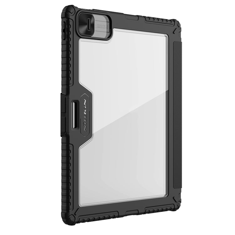 For iPad Air 13 2024 / 2025 NILLKIN Bumper Pro Multi-angle Folding Style Tablet Leather Case(Black) - free shipping - PMC Jewellery - Order now!