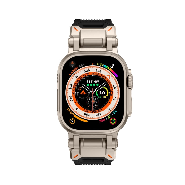 For Apple Watch Series 7 45mm Explorer TPU Watch Band(Titanium Black) - free shipping - PMC TechLife - Order now!