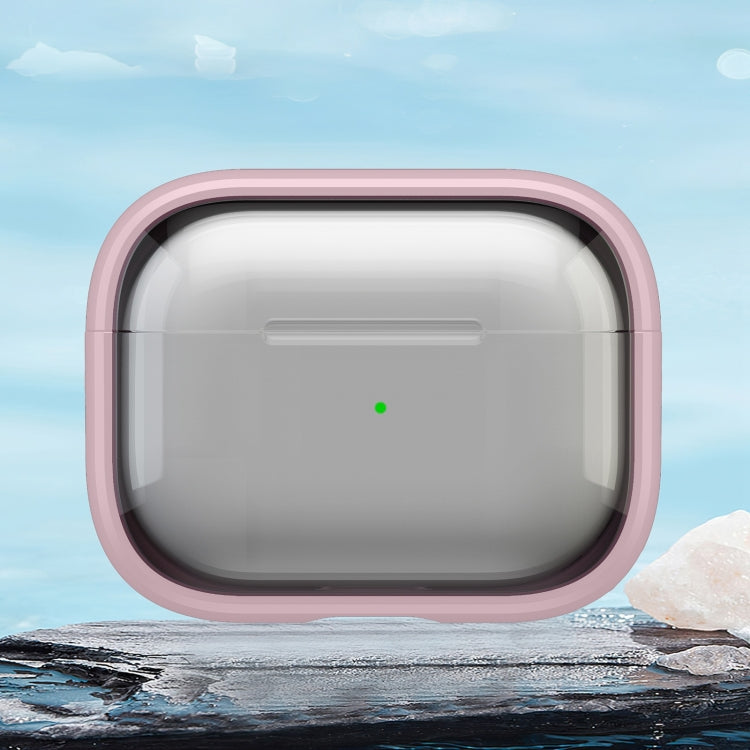 For AirPods Pro 1 TPU Hybrid PC Case with Holder(Pink) - For AirPods Pro by PMC Jewellery | Online Shopping South Africa | PMC Jewellery | Buy Now Pay Later Mobicred