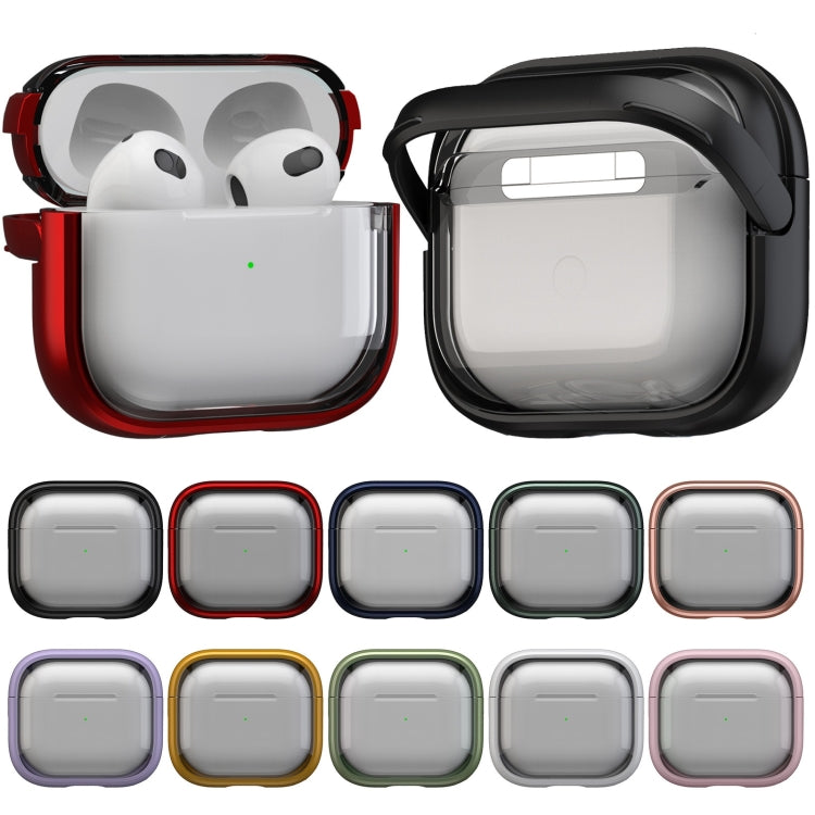 For AirPods Pro 2  TPU Hybrid PC Case with Holder(Dark Blue) - For AirPods Pro 2 by PMC Jewellery | Online Shopping South Africa | PMC Jewellery | Buy Now Pay Later Mobicred