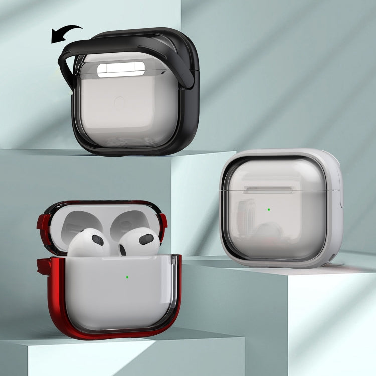 For AirPods 3 TPU Hybrid PC Case with Holder(Red) - For AirPods 3 by PMC Jewellery | Online Shopping South Africa | PMC Jewellery | Buy Now Pay Later Mobicred