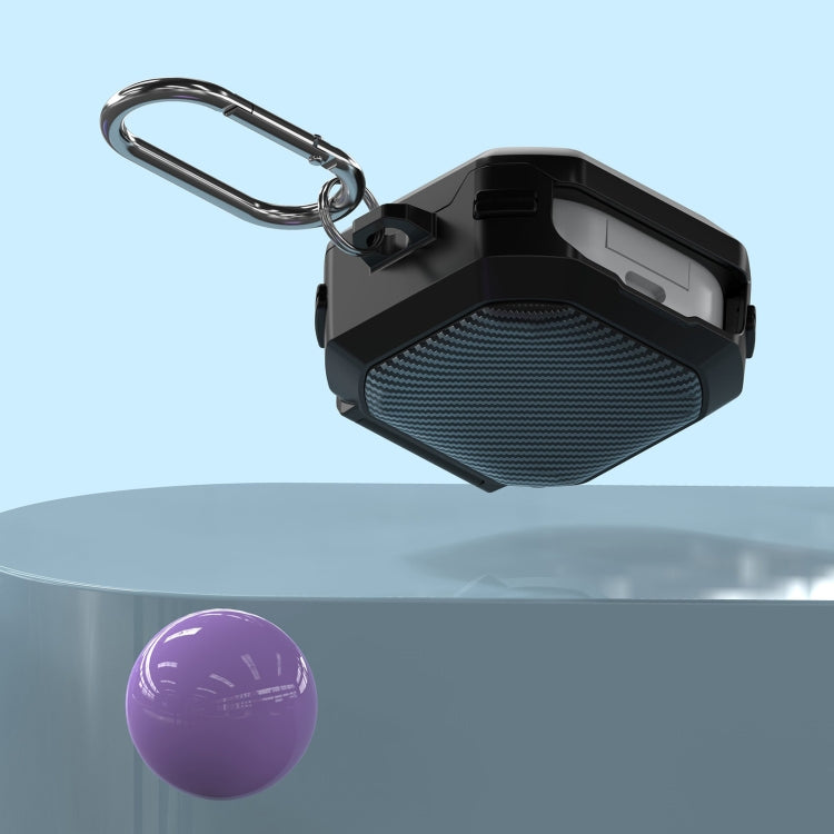 For Galaxy Buds Live / Pro /2 /2 Pro / FE Carbon Fiber TPU Hybrid PC Case with Hook(Yellow) - free shipping - PMC Jewellery - Order now!