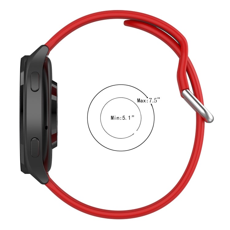For Xiaomi Watch 2 Solid Color Metal Silver Buckle Silicone Watch Band, Size: S(White) - Watch Bands by PMC TechLife | Online Shopping South Africa | PMC TechLife
