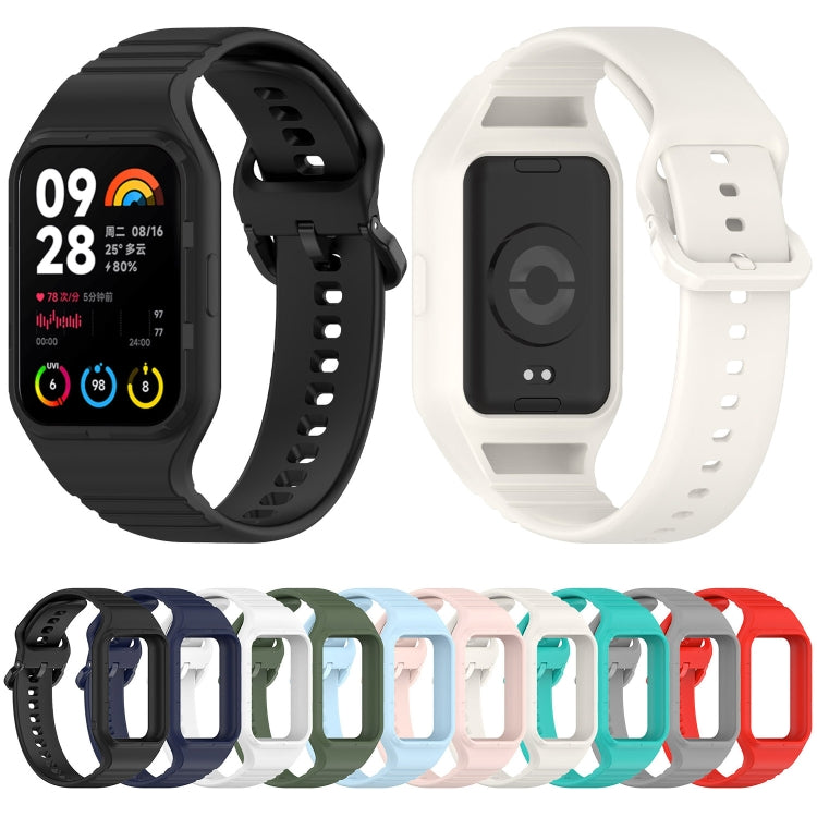 For Xiaomi Mi Band 8 Pro Solid Color Integrated TPU Watch Band(Teal) - Watch Bands by PMC Jewellery | Online Shopping South Africa | PMC Jewellery