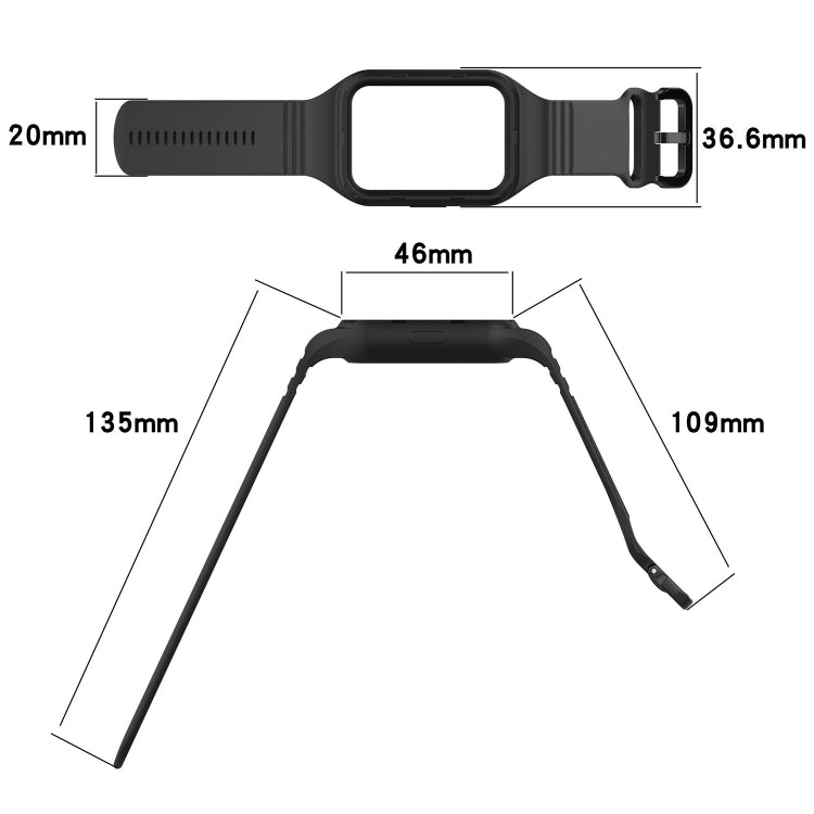 For Xiaomi Mi Band 8 Pro Solid Color Integrated TPU Watch Band(Red) - free shipping - PMC TechLife - Order now!