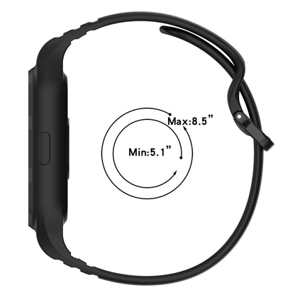 For Xiaomi Mi Band 8 Pro Solid Color Integrated TPU Watch Band(Dark Green) - Watch Bands by PMC Jewellery | Online Shopping South Africa | PMC Jewellery