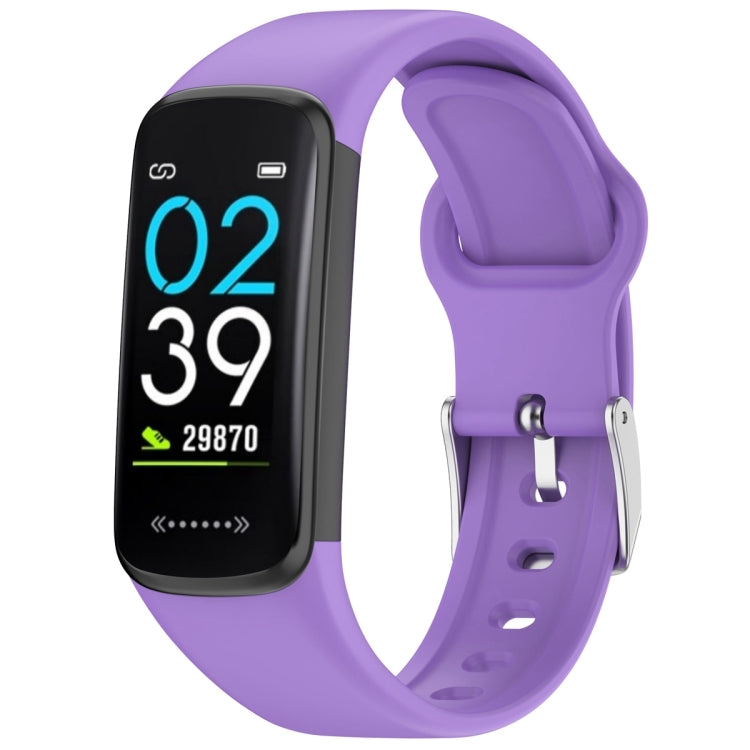 For Mambo Band 6S Solid Color Silver Buckle Silicone Watch Band(Purple) - Watch Bands by PMC TechLife | Online Shopping South Africa | PMC TechLife