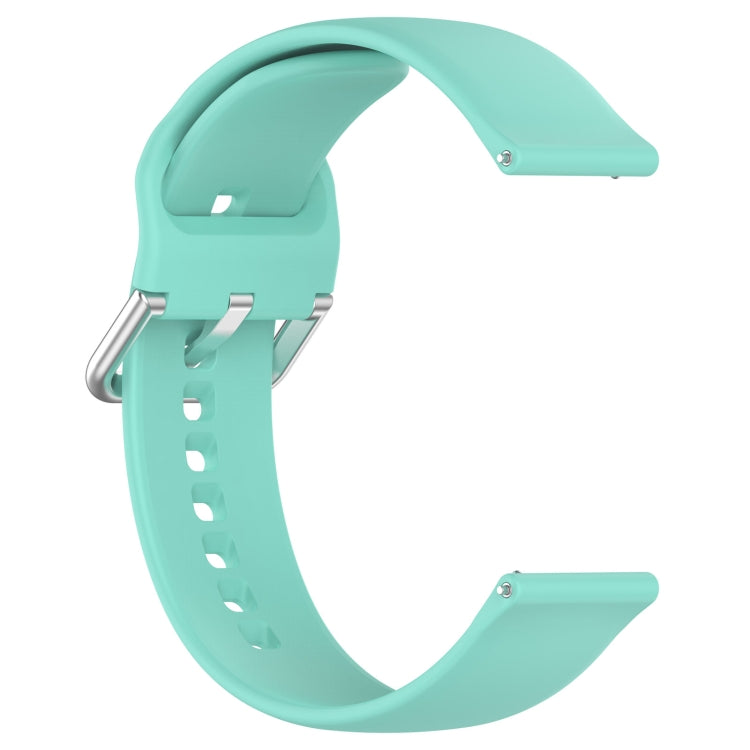 For CMF Watch Pro D395 22mm Solid Color Silver Buckle Silicone Watch Band, Size:S(Teal) - Watch Bands by PMC TechLife | Online Shopping South Africa | PMC TechLife