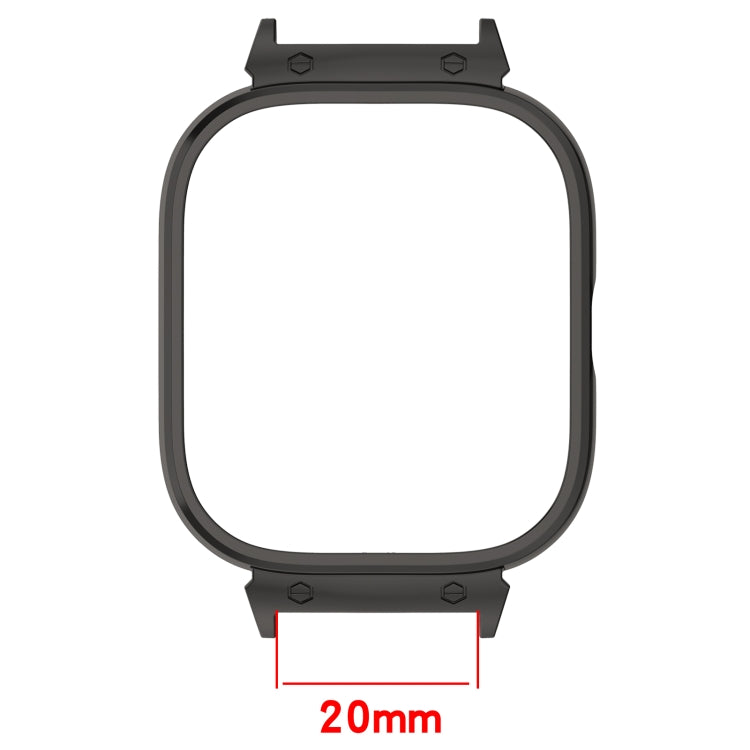 For CMF Watch Pro D395 20mm Metal Frame Watch Protective Case(Rose Gold) - Watch Case by PMC TechLife | Online Shopping South Africa | PMC TechLife