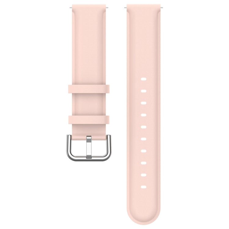 For CMF Watch Pro D395 22mm Round Tail Genuine Leather Watch Band(Pink) - Watch Bands by PMC Jewellery | Online Shopping South Africa | PMC Jewellery