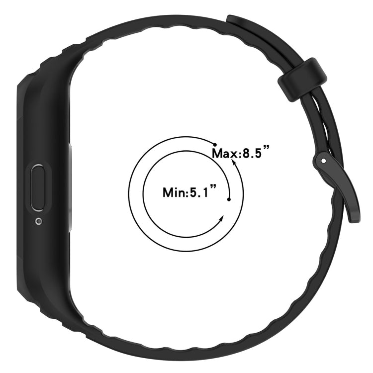 For Samsung Galaxy Fit 3 Solid Color Integrated TPU Watch Band(Fluorescent Green) - Watch Bands by PMC TechLife | Online Shopping South Africa | PMC TechLife