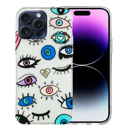 For iPhone 16 Pro Colorful Painting Pattern TPU Phone Case(Eye Monster) - iPhone 16 Pro Cases by PMC Jewellery | Online Shopping South Africa | PMC Jewellery | Buy Now Pay Later Mobicred