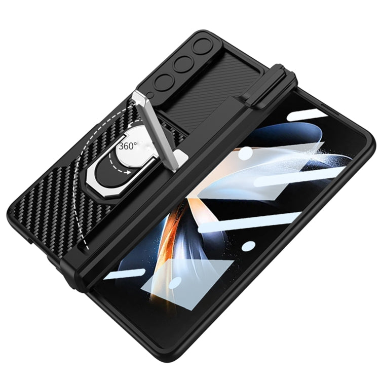 For Samsung Galaxy Z Fold4 GKK Integrated Magnetic Armor Full Coverage Phone Case(Brushed Texture) - Galaxy Z Fold4 5G Cases by GKK | Online Shopping South Africa | PMC Jewellery | Buy Now Pay Later Mobicred