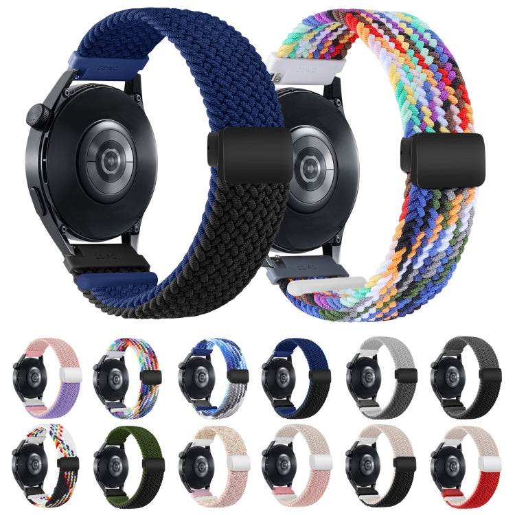 18mm Two-color Magnetic Braided Nylon Watch Band(Starlight Pink) - 18mm Bands by PMC TechLife | Online Shopping South Africa | PMC TechLife | Buy Now Pay Later Mobicred