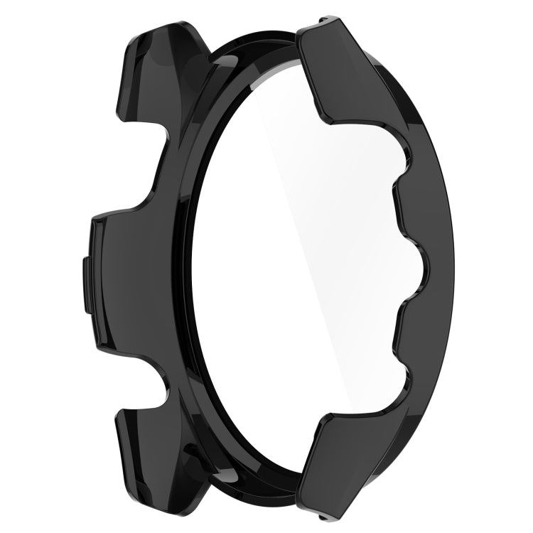 For Garmin Forerunner 165 / 165 Music PC + Tempered Film Integrated Watch Protective Case(Black) - Watch Cases by PMC Jewellery | Online Shopping South Africa | PMC Jewellery