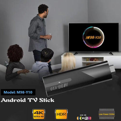 M98-Y10 Allwinner H618 Quad-Core ARM Cortex A53 6K HD Android TV Stick, RAM:2GB+16GB(US Plug) - Android TV Sticks by PMC Jewellery | Online Shopping South Africa | PMC Jewellery | Buy Now Pay Later Mobicred