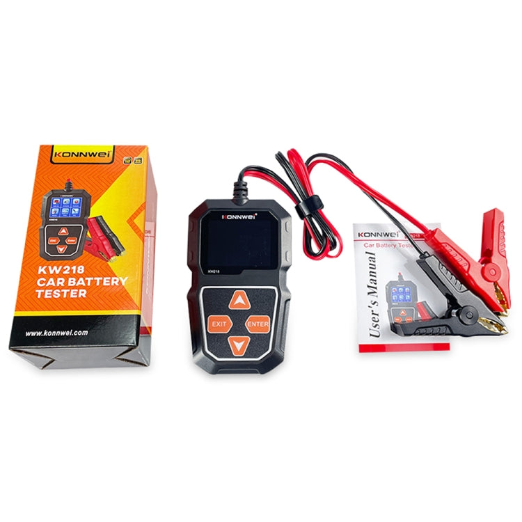 KONNWEI KW218 2.4 inch Color Screen Car Battery Tester(Black) - free shipping - PMC TechLife - Order now!