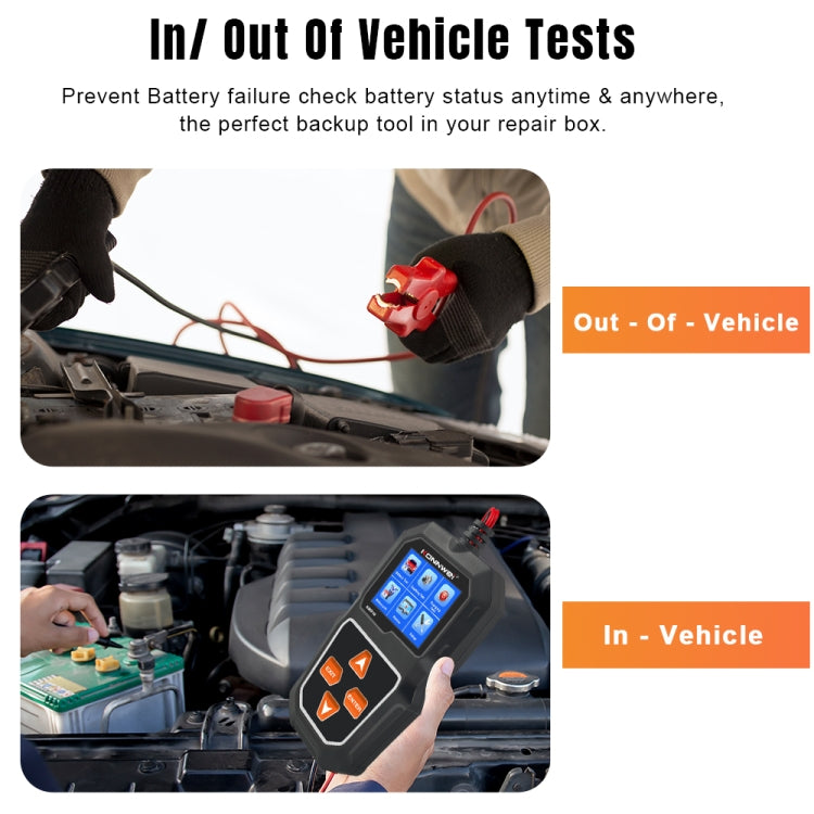 KONNWEI KW218 2.4 inch Color Screen Car Battery Tester(Black) - free shipping - PMC TechLife - Order now!