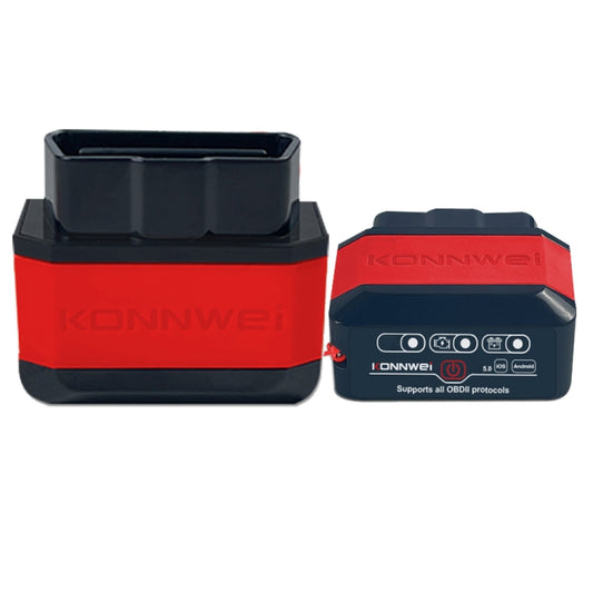 KONNWEI KW905 Bluetooth 5.0 Car OBD2 Scanner Support Android & iOS(Black Red) - Code Readers & Scan Tools by KONNWEI | Online Shopping South Africa | PMC Jewellery | Buy Now Pay Later Mobicred
