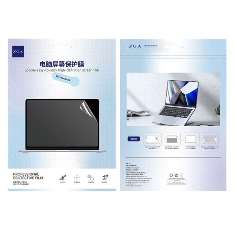 For MacBook Air 13.3 inch 2020 ZGA Clear HD PET Laptop Screen Protector - Keyboard Protector by ZGA | Online Shopping South Africa | PMC Jewellery | Buy Now Pay Later Mobicred