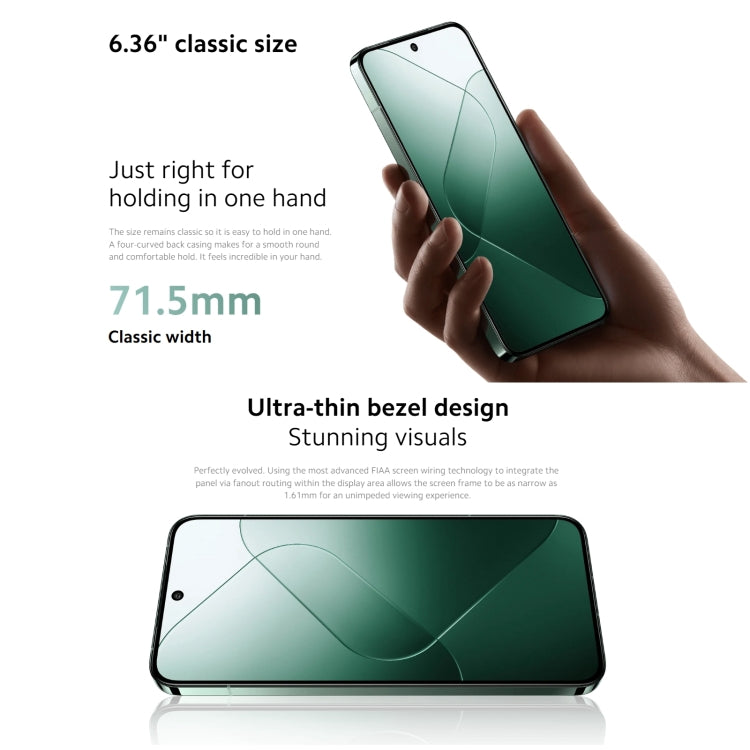 [HK Warehouse] Xiaomi 14 5G Global, 12GB+256GB, 6.36 inch Xiaomi HyperOS Snapdragon 8 Gen 3 Octa Core 3.3GHz, Network: 5G(Green) - Xiaomi Redmi by Xiaomi | Online Shopping South Africa | PMC Jewellery