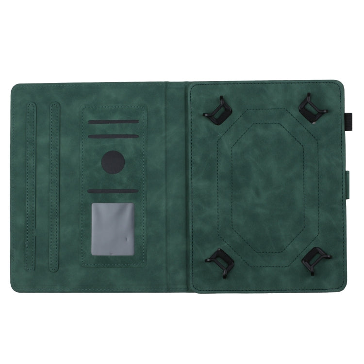 For 10 inch Universal Coconut Tree Embossed Leather Tablet Case(Green) - 10 - 11 inch by PMC TechLife | Online Shopping South Africa | PMC TechLife | Buy Now Pay Later Mobicred