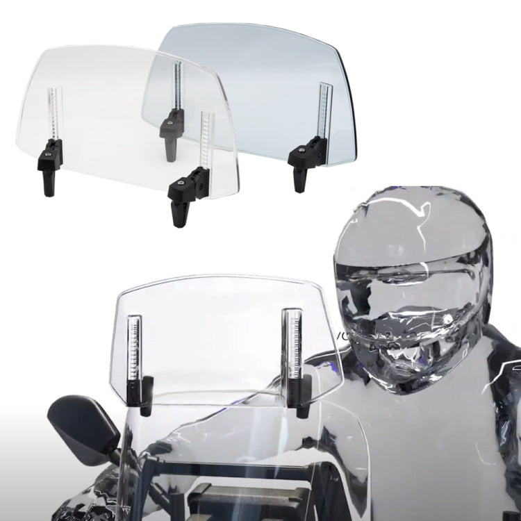 For Kawasaki / Honda / BMW / Yamaha Motorcycle Adjustable Windshield(Transparent) - Others by PMC Jewellery | Online Shopping South Africa | PMC Jewellery | Buy Now Pay Later Mobicred