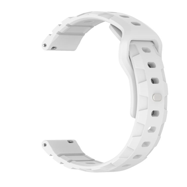 18mm Armor Silicone Watch Band(White) - 18mm Bands by PMC TechLife | Online Shopping South Africa | PMC TechLife | Buy Now Pay Later Mobicred